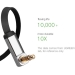 50cm jack audiokabel 3.5 mm male haaks - 3.5 mm male vergulde contacten