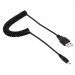 SYPC8017 Nokia 2mm krul laadsnoer met USB aansluiting