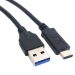 USB 3.0 Kabel USB-C Male - A Male 1.00 m Zwart