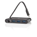 USB-Adapter | USB 3.1 | USB Type-C™ | 1x RJ45 / 3x USB Type-A | Vernikkeld | Zwart | Window Box met Euro Lock