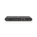 USB Docking Station | USB 3.2 Gen 1 | USB-C™ Male | HDMI™ Female / Micro SD / RJ45 Female / SD / VGA Female 15p / 2x USB-A / 2x USB-C™ | Rond | Vernikkeld | Zwart | Window Box met Euro Lock