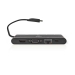 USB Docking Station | USB 3.2 Gen 1 | USB-C™ Male | HDMI™ Female / Micro SD / RJ45 Female / SD / VGA Female 15p / 2x USB-A / 2x USB-C™ | Rond | Vernikkeld | Zwart | Window Box met Euro Lock