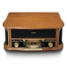 Houten retro platenspeler met Bluetooth® AM/FM-radio USB-codering CD-speler cassettespeler en ingebouwde luidsprekers
