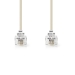 TCGP90200IV20 Telecomkabel | RJ11 Male | RJ11 Male | 2.00 m | Kabel design: Plat | Connectorplating: Goud Verguld | Kabeltype: RJ11 | Ivoor
