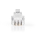 TCGP90933TP Telecom-Connector | Type Aansluiting: RJ12 | Recht | Connectorplating: Goud Verguld | PVC | Transparant