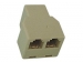 MODULAIRE SPLITTER 6P4C - 3 x VROUWELIJK