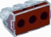 TE3056223 WAGO 3V lasklem rood voor massieve aders 2.5 t/m 6 mm