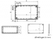 PLASTIC OPTATIVE BEHUIZING - PETROLEUMBLAUW 160 x 96 x 61mm