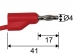 AANSLUITSNOEREN 100 cm - 4 mm - 2 st. - 30 V / 6 A