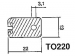 S/TO220 SILICONE HEAT CONDUCTIVE INSULATOR FOR TO220