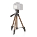 Statief | Maximaal draagvermogen: 1.5 kg | Minimale werkhoogte: 35.0 cm | Maximale werkhoogte: 106.0 cm | 3 Segmenten | Pan & Tilt | Inclusief reistas | ABS / Aluminium | Brons / Zilver
