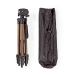 Statief | Maximaal draagvermogen: 1.5 kg | Minimale werkhoogte: 35.0 cm | Maximale werkhoogte: 106.0 cm | 3 Segmenten | Pan & Tilt | Inclusief reistas | ABS / Aluminium | Brons / Zilver