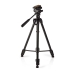 TPOD4100BK Statief | Maximaal draagvermogen: 3.0 kg | Minimale werkhoogte: 62.0 cm | Maximale werkhoogte: 158.5 cm | 3 Segmenten | Pan & Tilt | Inclusief reistas | Zelfnivellerende voeten | ABS / Aluminium | Zwart