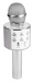 TS130137 KARAOKE MICROFOON MET INGEBOUWDE SPEAKER BT ZILVER
