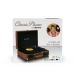 Koffer platenspeler met 2 ingebouwde speakers Bruin