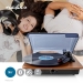 TURN200BN Platenspeler | 33 / 45 / 78 rpm | Riemaandrijving | 1x Stereo RCA | 9 W | Ingebouwde (voor) versterker | ABS / MDF | Bruin / Zwart