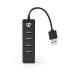 UHUBU2420BK USB-Hub | USB-A Male | 4x USB A Female | 4-Poorts poort(en) | USB 2.0 | USB Gevoed