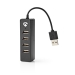 USB-Hub | USB-A Male | 4x USB A Female | 4-Poorts poort(en) | USB 2.0 | USB Gevoed