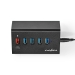 USB-Hub | USB Micro-B Female | USB-A Female | 5-Poorts poort(en) | QC3.0 / USB 3.2 Gen 1 | Netvoeding / USB Gevoed | 5 Gbps | 5x USB