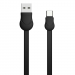 FLATCABLE 1M USB 2.0 C  - USB A MALE