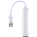 USB-hub | 4-poorts | USB 3.0 | wit - aluminium