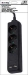 V-TAC Stekkerdoos| 3-Wegs Schuko | 2x USB | 1,5 m | Zwart