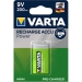 VARTA-56722/1 Oplaadbare NiMH-Batterij E-Block | 9 V | 200 mAh | Voorgeladen | 1-Blister | 6HR61 | Geel / Groen