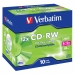 CD-RW 8-12x 700MB 10 Pack Jewel Case Mat Zilver