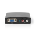 VCON3450AT HDMI™-Converter | HDMI™ Input | VGA Female / 2x RCA Female | 1-weg | 1280x768 | 1.65 Gbps | Aluminium | Antraciet