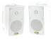 SET VAN 2 STUKS DYNAMISCHE TWEEWEG LUIDSPREKERBOXEN 2 x 20W - 16 ohm EN 100V (WIT)