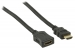 High Speed HDMI kabel met Ethernet HDMI-Connector - HDMI Female 1.00 m Zwart