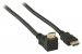 High Speed HDMI kabel met Ethernet HDMI-Connector - HDMI-Connector Haaks 270° 1.50 m Zwart