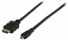 High Speed HDMI kabel met Ethernet HDMI-Connector - HDMI Micro-Connector Male 3.00 m Zwart