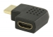 High Speed HDMI met Ethernet Adapter Links Gehoekt HDMI-Connector - HDMI Female Zwart