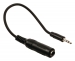 Stereo Audiokabel 3.5 mm Male - 6.35 mm Female 0.20 m Zwart