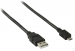 USB 2.0 Kabel USB A Male - Micro-B Male Rond 1.00 m Zwart