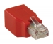 CAT6 Netwerk Adapter RJ45 (8/8) Male - RJ45 (8/8) Female Rood