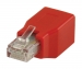 CAT6 Netwerk Adapter RJ45 (8/8) Male - RJ45 (8/8) Female Rood