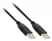 USB 2.0 Kabel USB A Male - USB A Male Rond 2.00 m Zwart