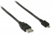 USB 2.0 Kabel USB A Male - Micro-B Male Rond 0.50 m Zwart