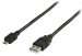 VLCP60500B20 USB 2.0 Kabel USB A Male - Micro-B Male Rond 2.00 m Zwart