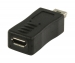 USB 2.0-Adapter Mini-B Male - Micro-B Female Zwart