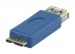 VLCP61901L USB 3.0-Adapter Micro-B Male - A Female Blauw