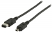 FireWire 400 Kabel FireWire 4-Pins Male - FireWire 6-Pins Male 1.00 m Zwart