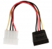 Interne Stroomkabel Molex Male - SATA 15-Pins Female 0.15 m