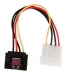 Interne Stroomkabel Molex Male - SATA 15-Pins Female 0.15 m