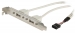 USB 2.0 Kabel 2x A Female - 8-Pins Female 0.50 m Grijs