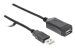 Actieve USB 2.0 Verlengkabel USB A Male - USB A Female 10.0 m Zwart