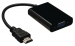 High Speed HDMI Kabel HDMI-Connector - VGA Female 15-Pins 0.20 m Zwart