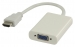 High Speed HDMI Kabel HDMI-Connector - VGA Female 15-Pins 0.20 m Wit